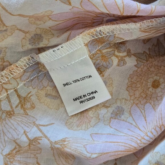 Tularosa Aurora Off-Shoulder Floral Smocked Waist Mini Dress Small NWOT $198 - Picture 11 of 17